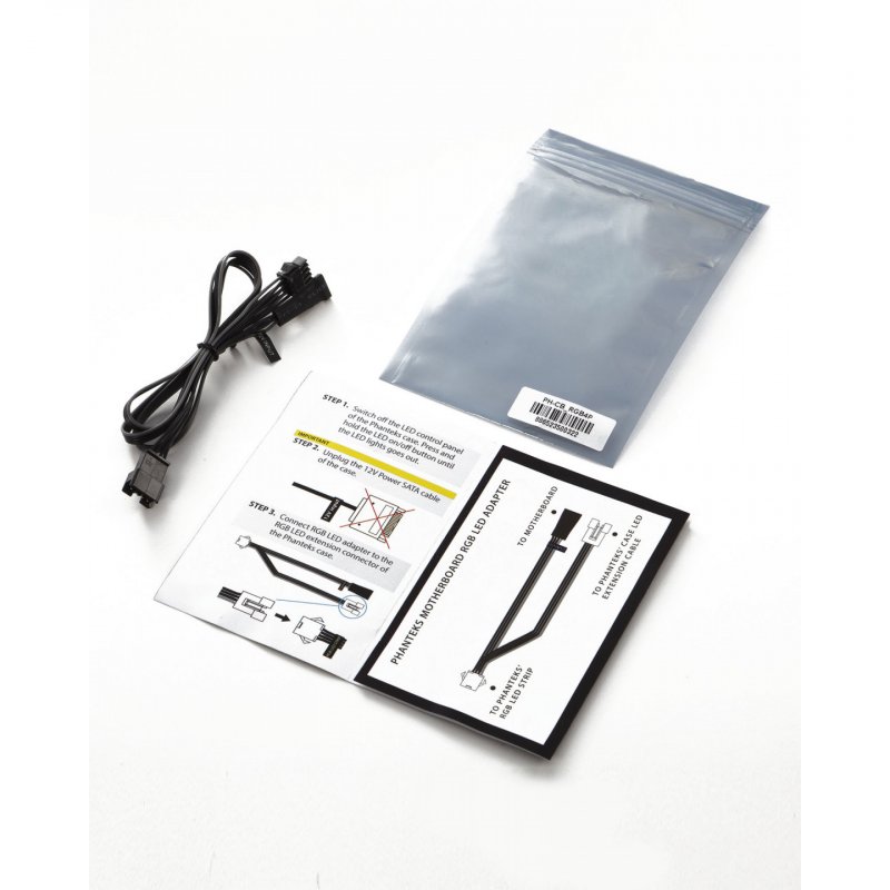PHANTEKS 4-Pin RGB LED Adapterkabel fur Mainboards mit LED-Heade