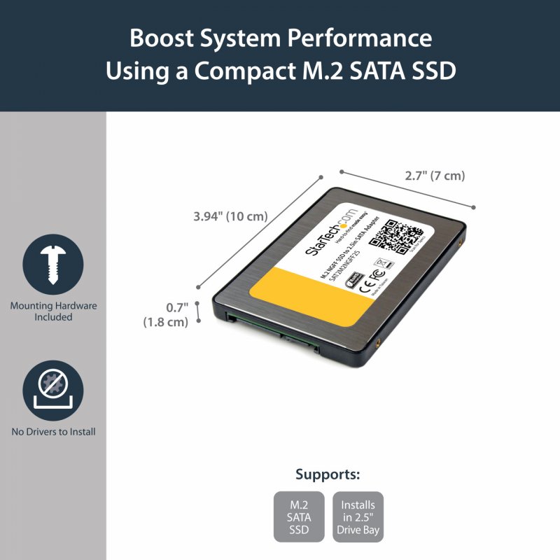 ADAPTATEUR / CONVERTISSEUR SSD M.2 NGFF VERS SATA III 2 5