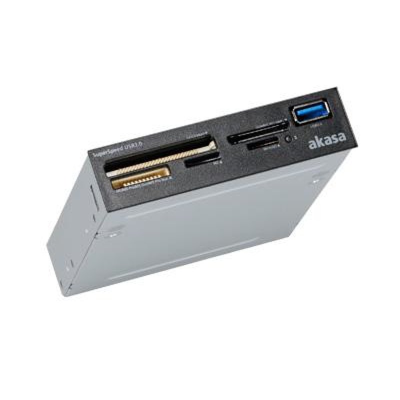 Akasa compatible AK-ICR-27 interner USB 3.0 Card Reader - schwarz