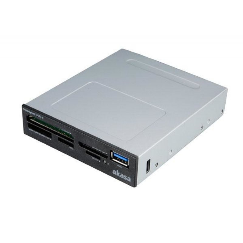 Akasa compatible AK-ICR-27 interner USB 3.0 Card Reader - schwarz