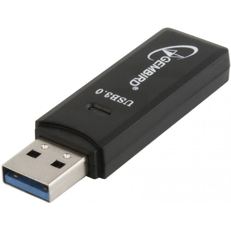 Lecteur de Cartes externe Gembird compatible USB 3.0 (Noir)