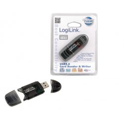 LogiLink Cardreader USB 2.0 Stick external for SD/MMC lecteur de carte mémoire Noir