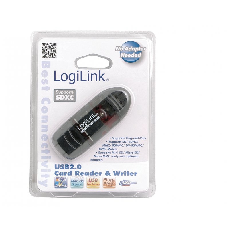 LogiLink compatible Mini lecteur de cartes USB 2.0 pour SD/MMC,