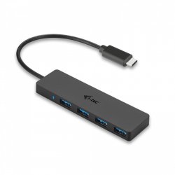 I-TEC USB-C SLIM PASSIVE HUB 4P NO PS WIN AND MAC OS BLACK