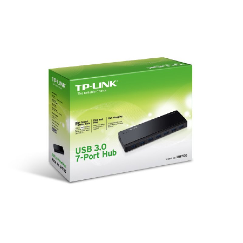 TP-Link compatible UH700 - Hub - 7 Anschlüsse
