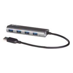 i-Tec USB 3.0 Metal Charging HUB - Hub - 4 Anschlüsse