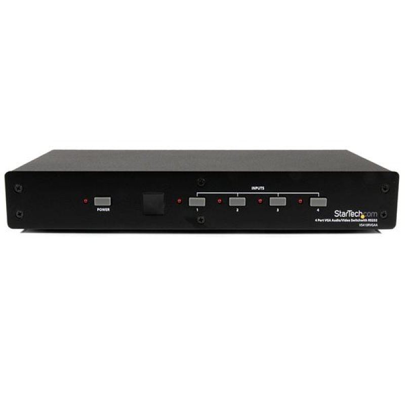 COMMUTATEUR AUDIO/VIDEO VGA 4 PORTS AVEC CONTROLE RS232