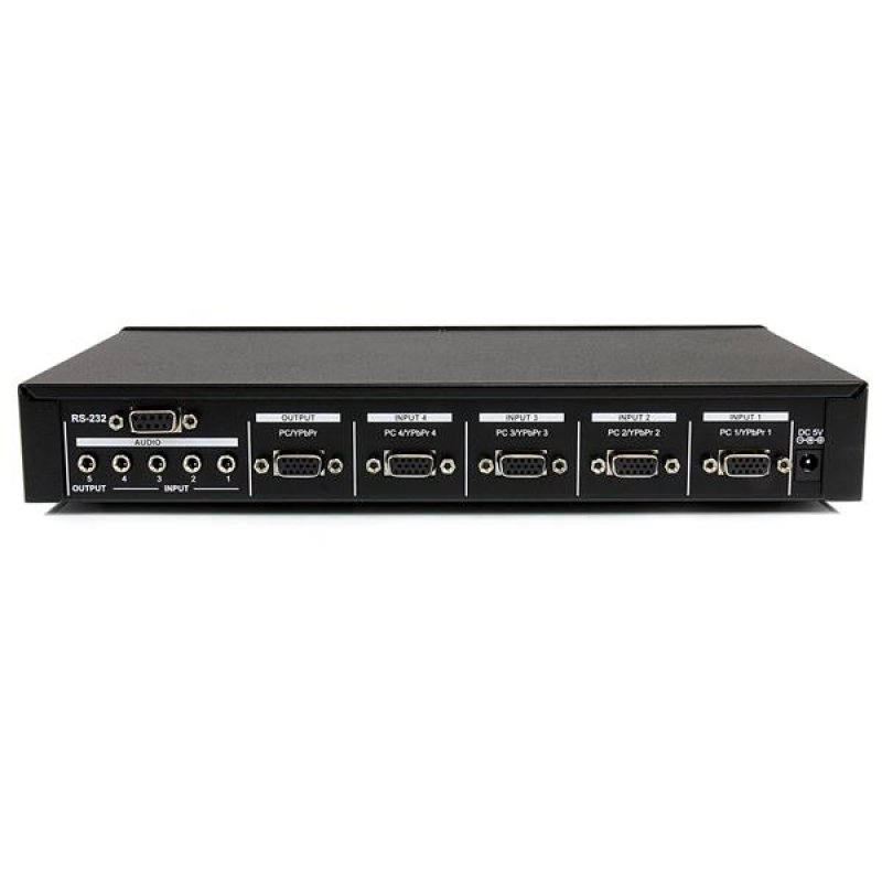 StarTech.com Commutateur audio/vidéo VGA 4 ports avec contrôle RS232