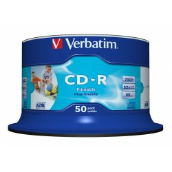 CD-R 700 Mo certifié 52x imprimable (pack de 50, spindle)