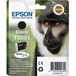 Epson Monkey Singlepack Black T0891 DURABrite Ultra Ink