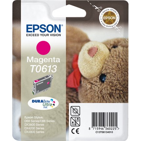 Epson Teddybear Singlepack Magenta T0613 DURABrite Ultra Ink