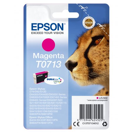 Cartouche d'encre Epson compatible Guepard T0713 (Magenta)