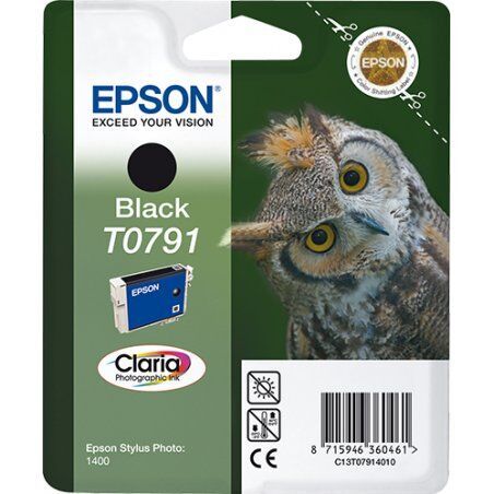 Epson Owl Singlepack Black T0791 Claria Photographic Ink