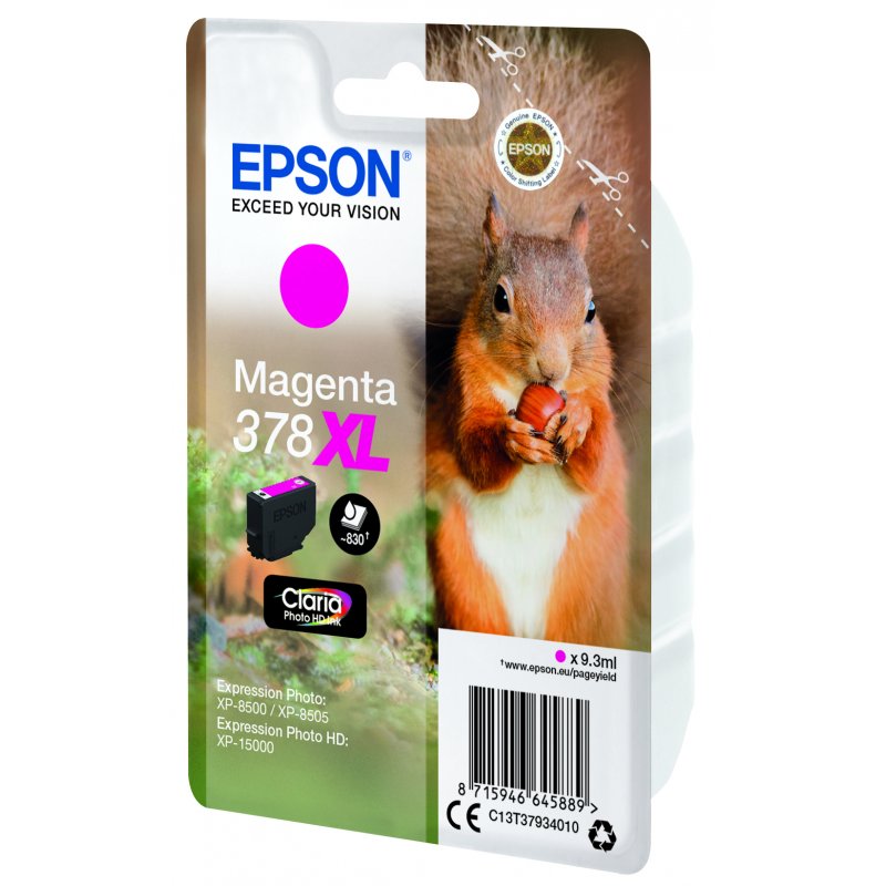 Cartouche d'encre Epson compatible Écureuil 378XL (Magenta)