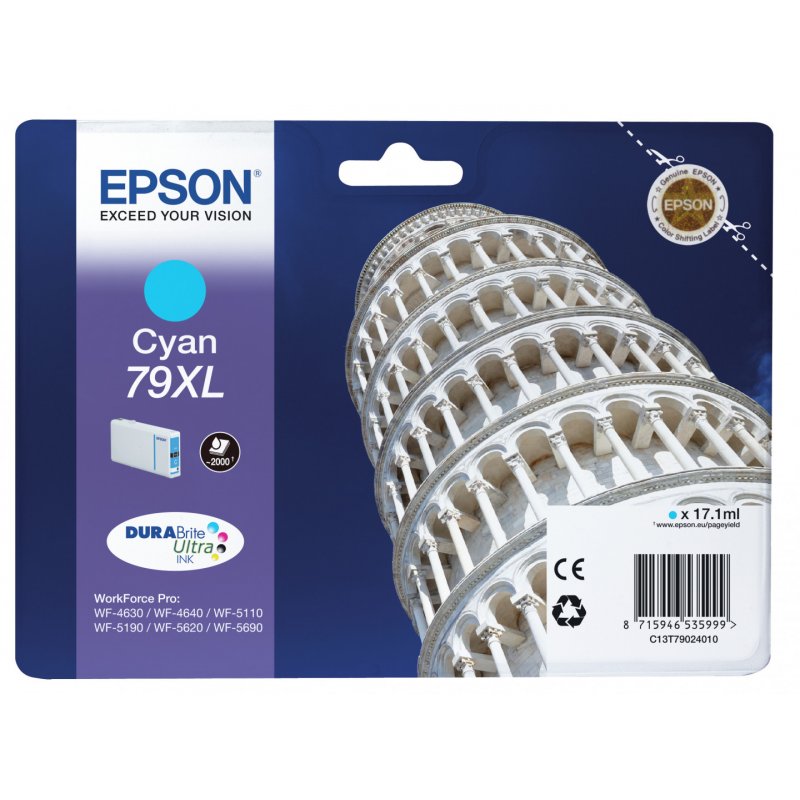 Epson Tower of Pisa Encre Cyan "Tour de Pise" XL (2 000 p)