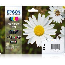 Pack 4 cartouches d'encre Epson compatible Paquerette 18 Standard