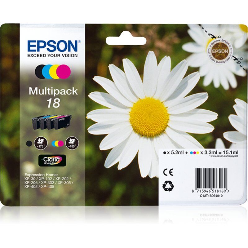 Epson Daisy Multipack "Pâquerette" - Encre Claria Home N,C,M,J