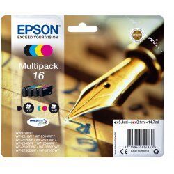 Epson compatible 16 Multipack - 4er-Pack - Schwarz, Gelb, Cyan, Magenta - Original - Tintenpatrone