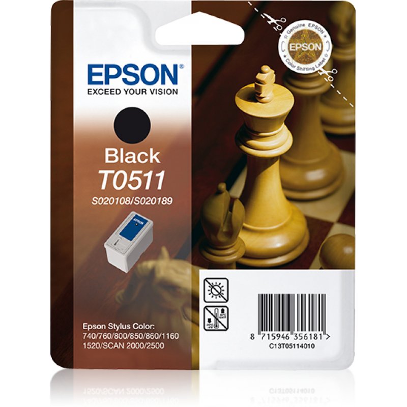 Epson Chess Cartouche "Echiquier" - Encre QuickDry N - S020108 + S020189
