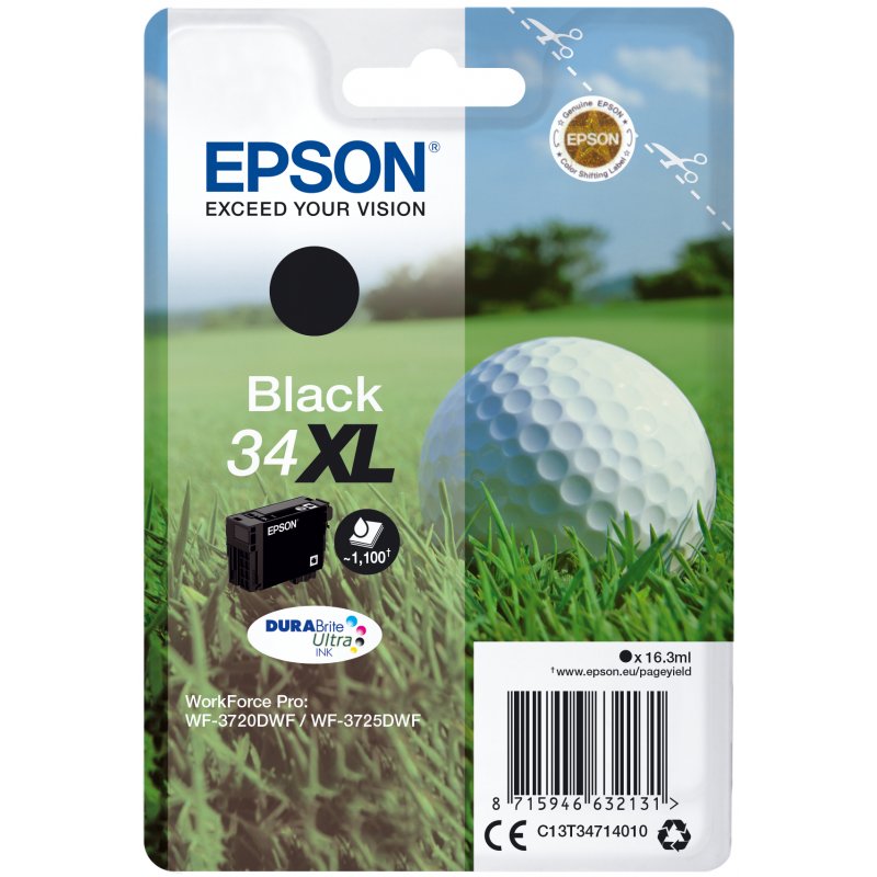 Epson compatible DURABrite Ultra Ink Tintenpatrone 34XL - Schwarz