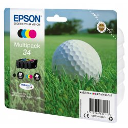 Epson compatible DURABrite Ultra Ink Tintenpatrone 34 - 4er Pack - Schwarz, Cyan, Magenta, Gelb