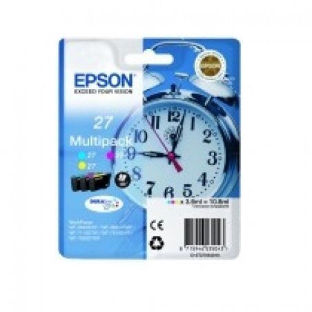 Epson Alarm clock 27XL DURABrite Ultra cartouche d'encre 1 pièce(s) Original Rendement élevé (XL) Cyan, Magenta, Jaun