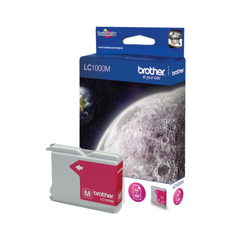 Cartouche d'encre Brother compatible LC1000M (Magenta)