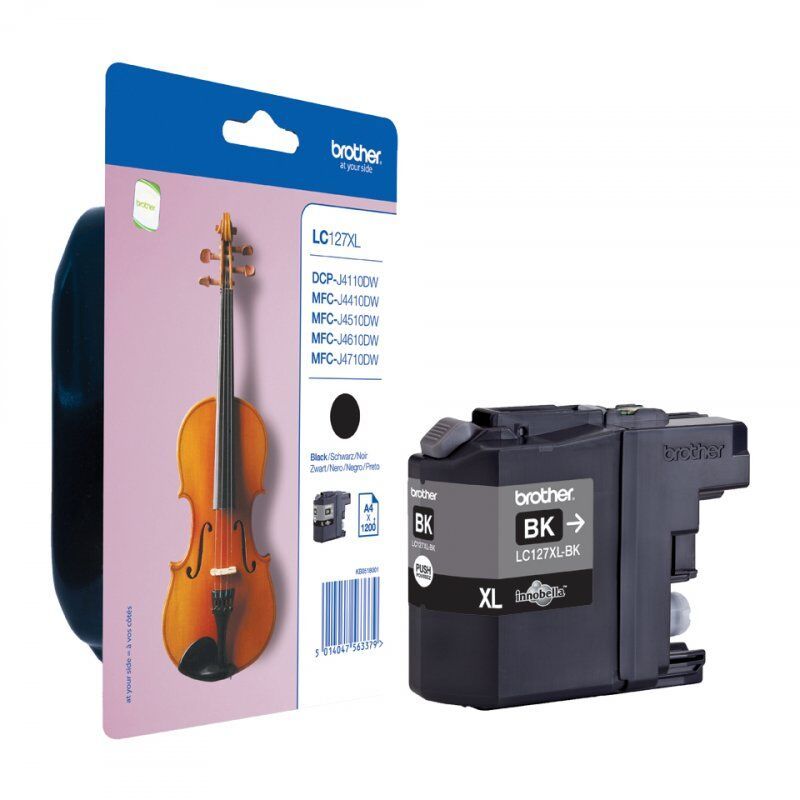 Brother compatible LC127XLBK - Sehr hohe Ergiebigkeit - Schwarz - Original - Tintenpatrone