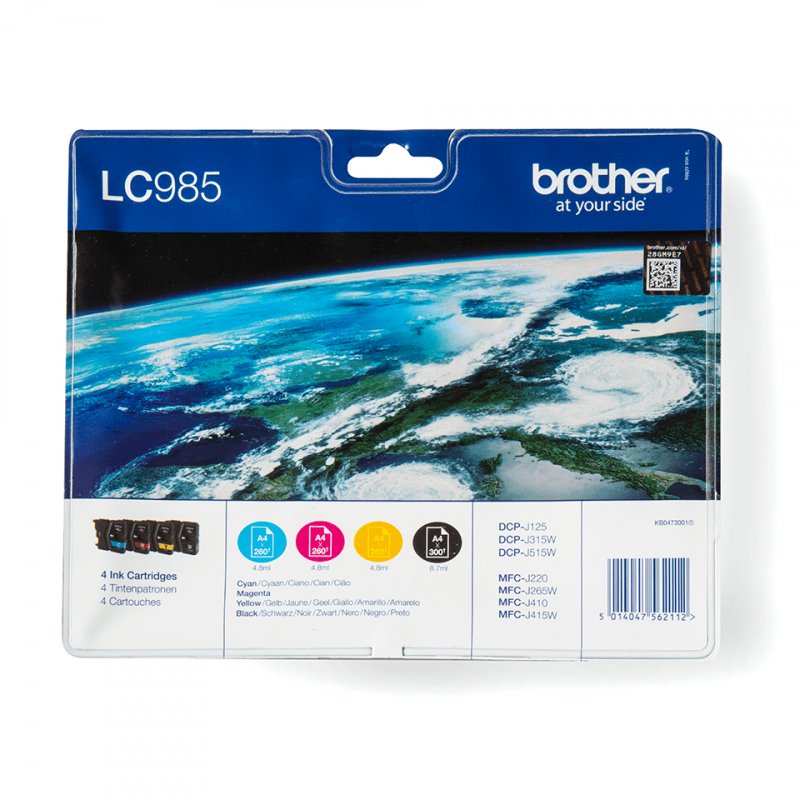 brother Encre pour brother DCP-J125/DCP-J315W, multipack