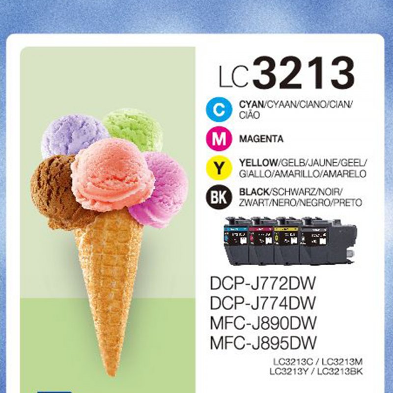 Brother LC-3213VAL cartouche d'encre 4 pièce(s) Original Rendement élevé (XL) Noir, Cyan, Magenta, Jaune