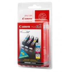 Canon CLI-521 C/M/Y ink cartridge 3 pc(s) Original Cyan, Magenta, Yellow