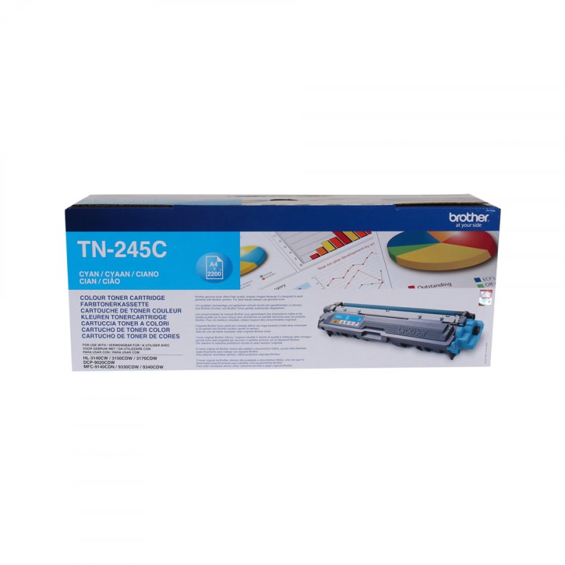 Brother compatible TN245C - Hohe Ergiebigkeit - Cyan - Original - Tonerpatrone