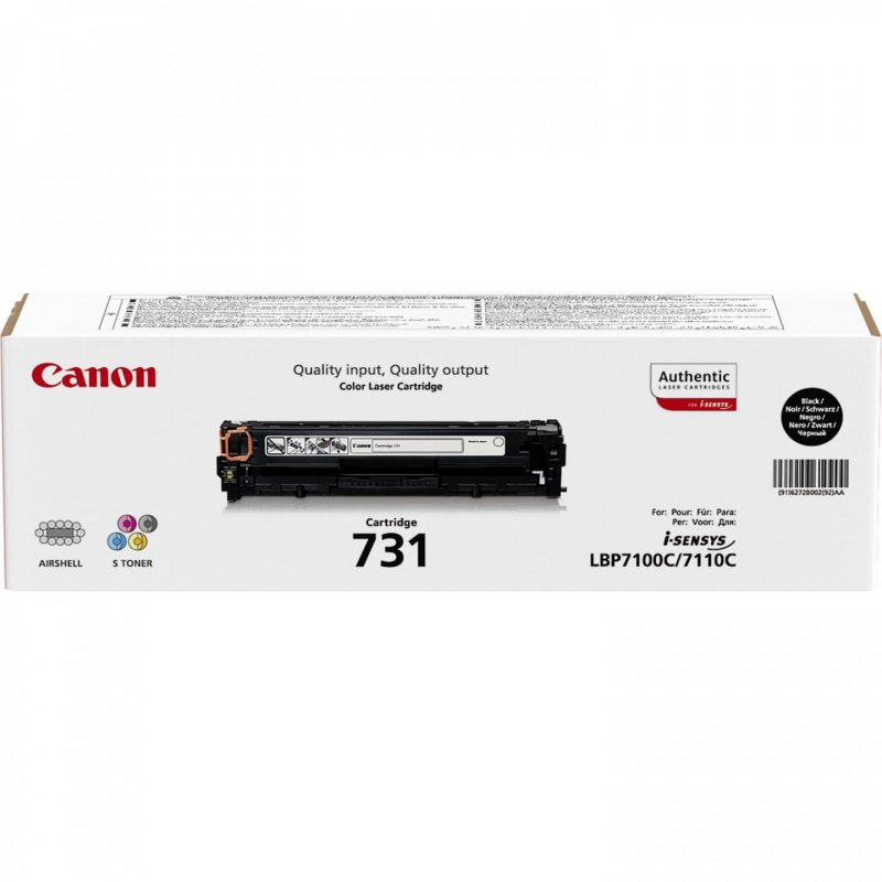Canon 731 BK - Schwarz - Original - Tonerpatrone