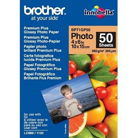 Brother BP71GP50 Premium Glossy photo paper White