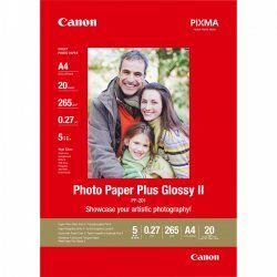 Papier Photo Canon Plus Glossy II - 275g/m² - 20 feuilles A4 21x29.7 cm