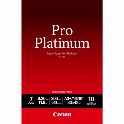 Papier Photo Canon Pro Platinum 300g/m² - 10 feuilles A3+