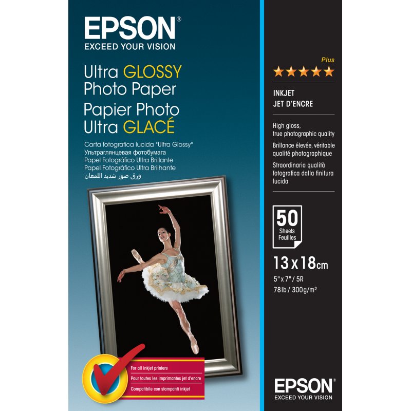 Ultra Glossy Photo Paper - 13x18cm - 50 Feuilles