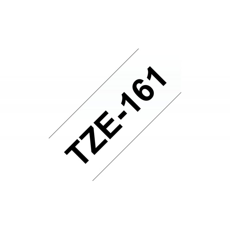 TZE-161 BLACK ON CLEAR