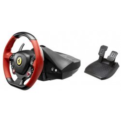 Thrustmaster Ferrari 458 Spider Noir, Rouge Volant + pédales Xbox One
