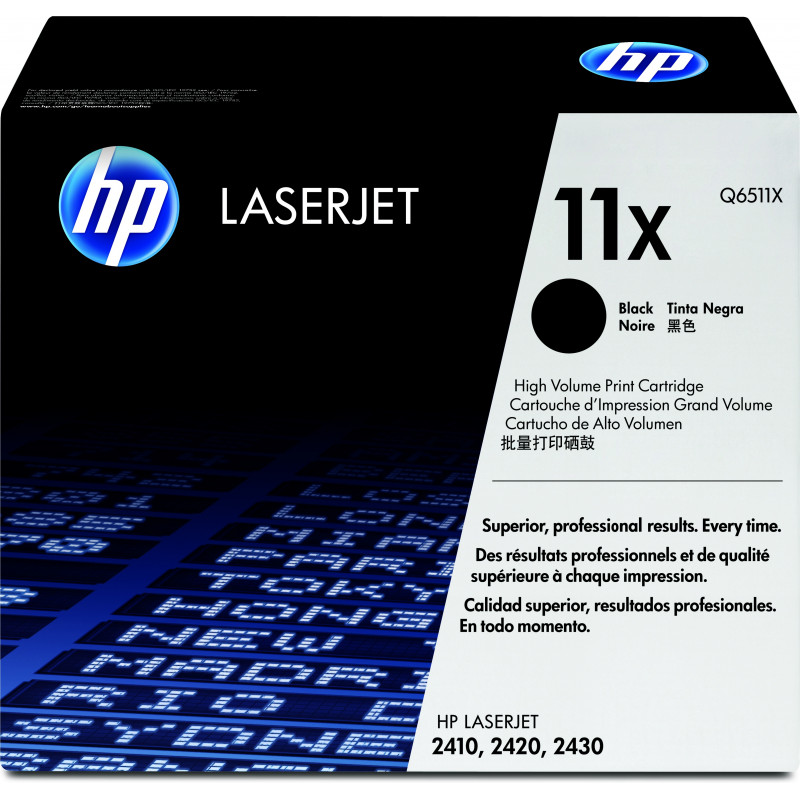HP 11X - Hohe Ergiebigkeit - Schwarz - Original - LaserJet - Tonerpatrone (Q6511X)