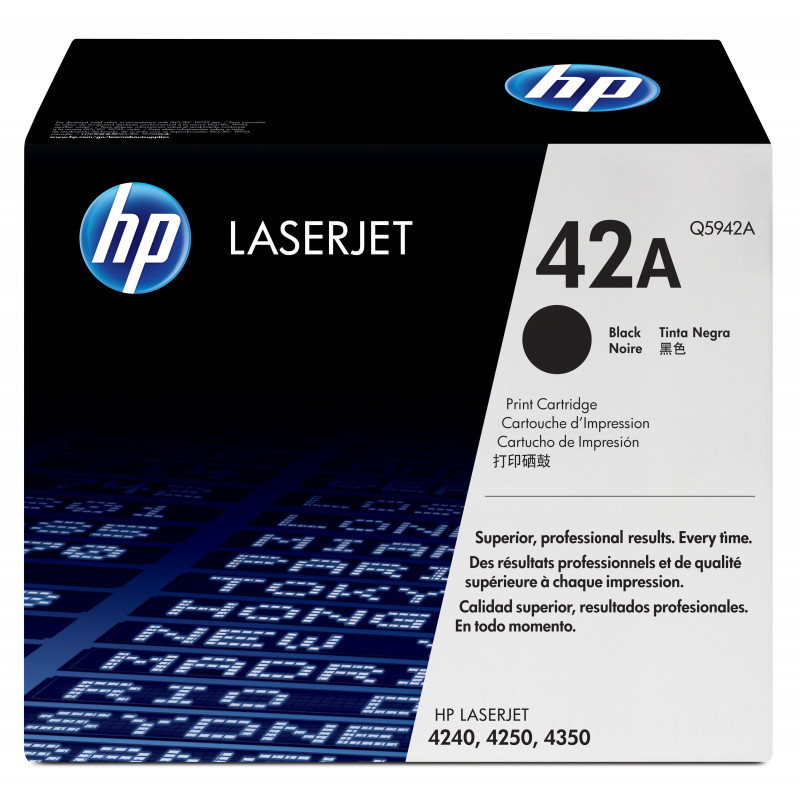 HP 42X - Hohe Ergiebigkeit - Schwarz - Original - LaserJet - Tonerpatrone (Q5942X)