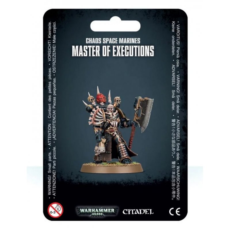Games Workshop Warhammer 40k - Space Marine du Chaos Master of Executions 43-44 Noir
