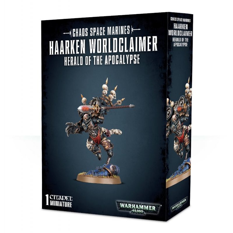 Warhammer 40k - Space Marine du Chaos Haarken Worldclaimer, Herald of the Apocalypse