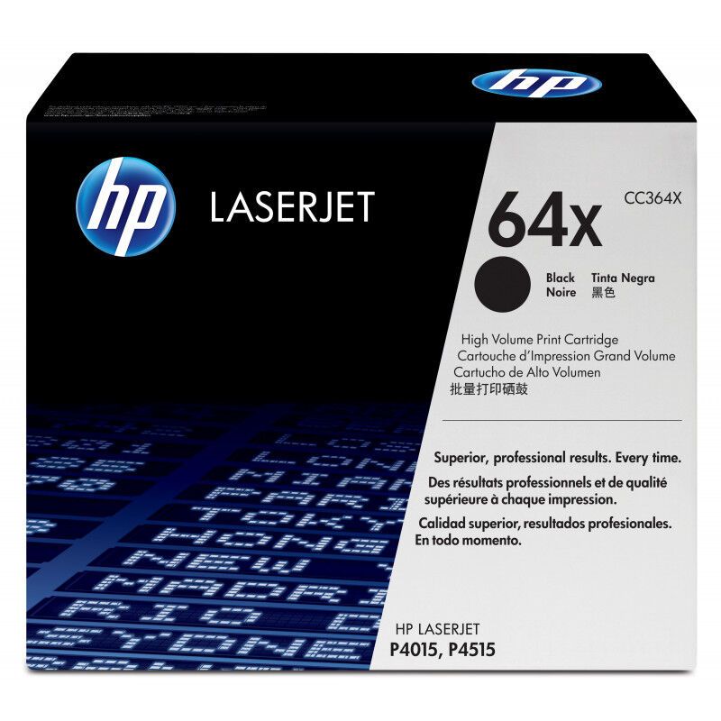 HP 64X - Hohe Ergiebigkeit - Schwarz - Original - LaserJet - Tonerpatrone (CC364X)
