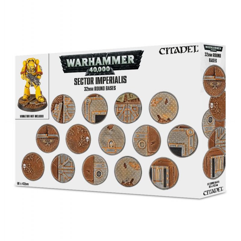 Warhammer 40k - Sector Imperialis: Socles Ronds de 32mm