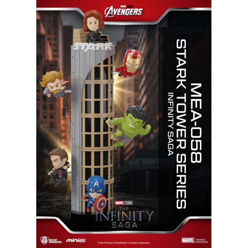 Marvel figurine Mini Egg Attack The Infinity Saga Stark Tower series Set 12 cm