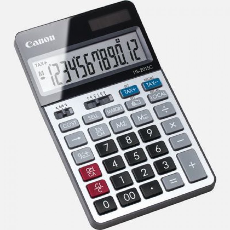 Canon HS-20TSC calculator Desktop Financial Black, Silver