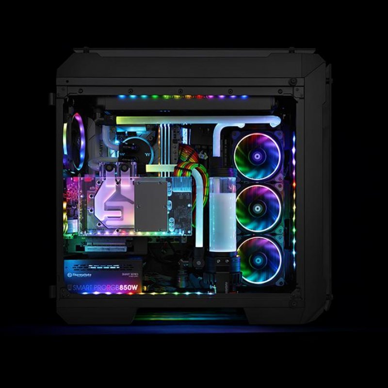 Thermaltake CL-O014-PL00SW-A Compartiment pour ordinateur Universel Bande de LED