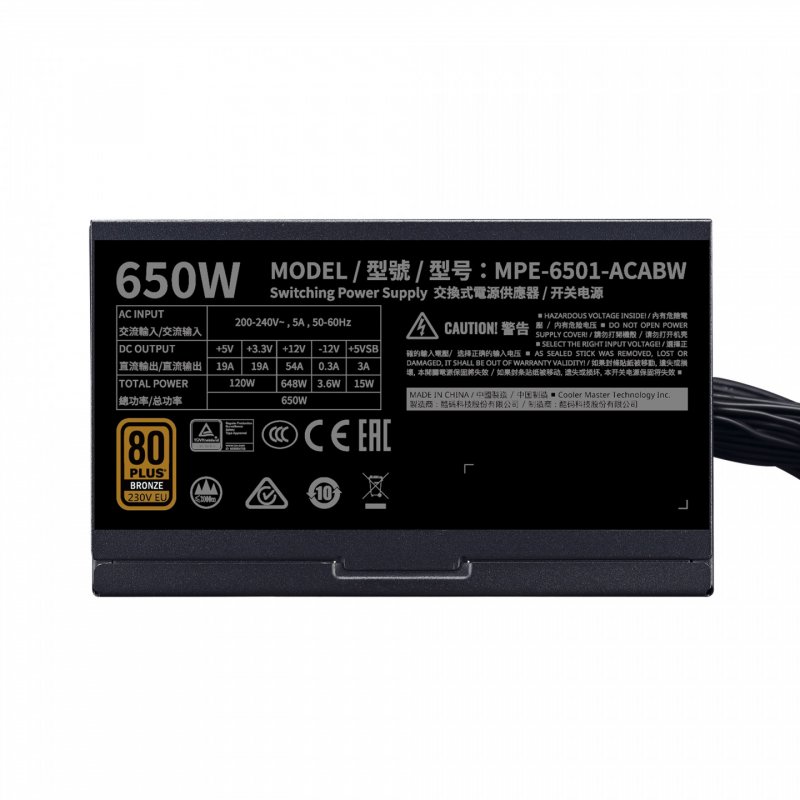COOLER MASTER  compatibleMPE-6501-ACABW-BEU