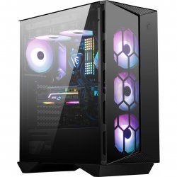 MSI MPG GUNGNIR 110R Mid Tower Gaming Computer Case Black, USB 3.2 Gen2 Type C, 4x 120mm ARGB Fan, Mystic Light Sync, 1 